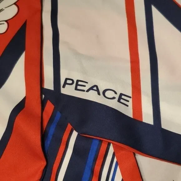 Striped  print  skinny  scarf - Picture 8 of 8